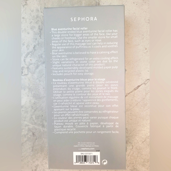 NEW Blue Aventurine facial roller, brand new in a box - Picture 2 of 2